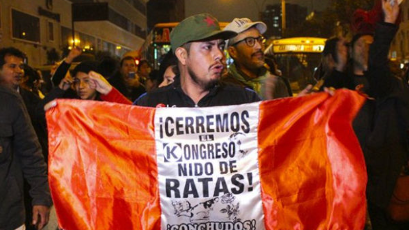 Perú se alista para una masiva marcha para dar su apoyo al presidente Castillo que pide el cierre del Congreso